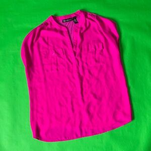 INC International Concepts Fuchsia Blouse